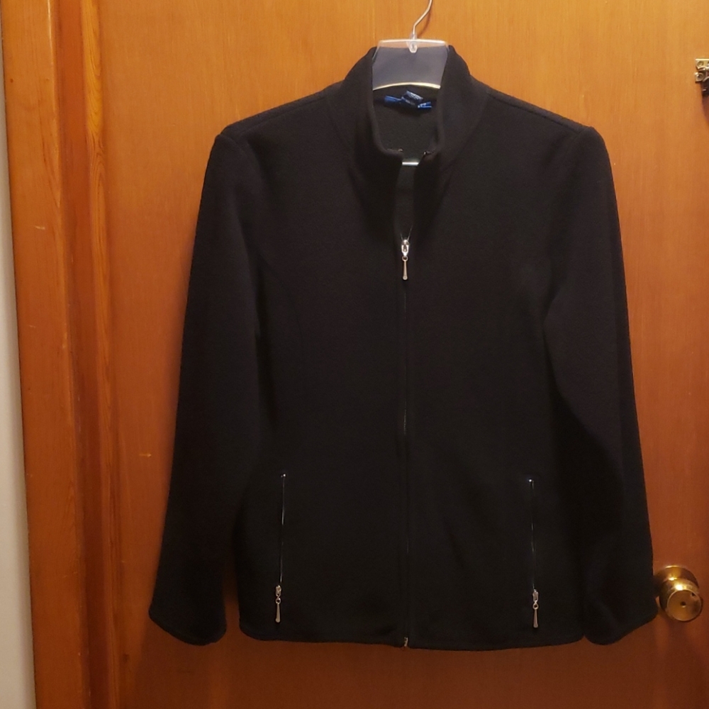 Black Karen Scott Fleece Jacket